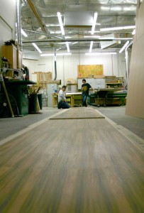 Laying out veneer